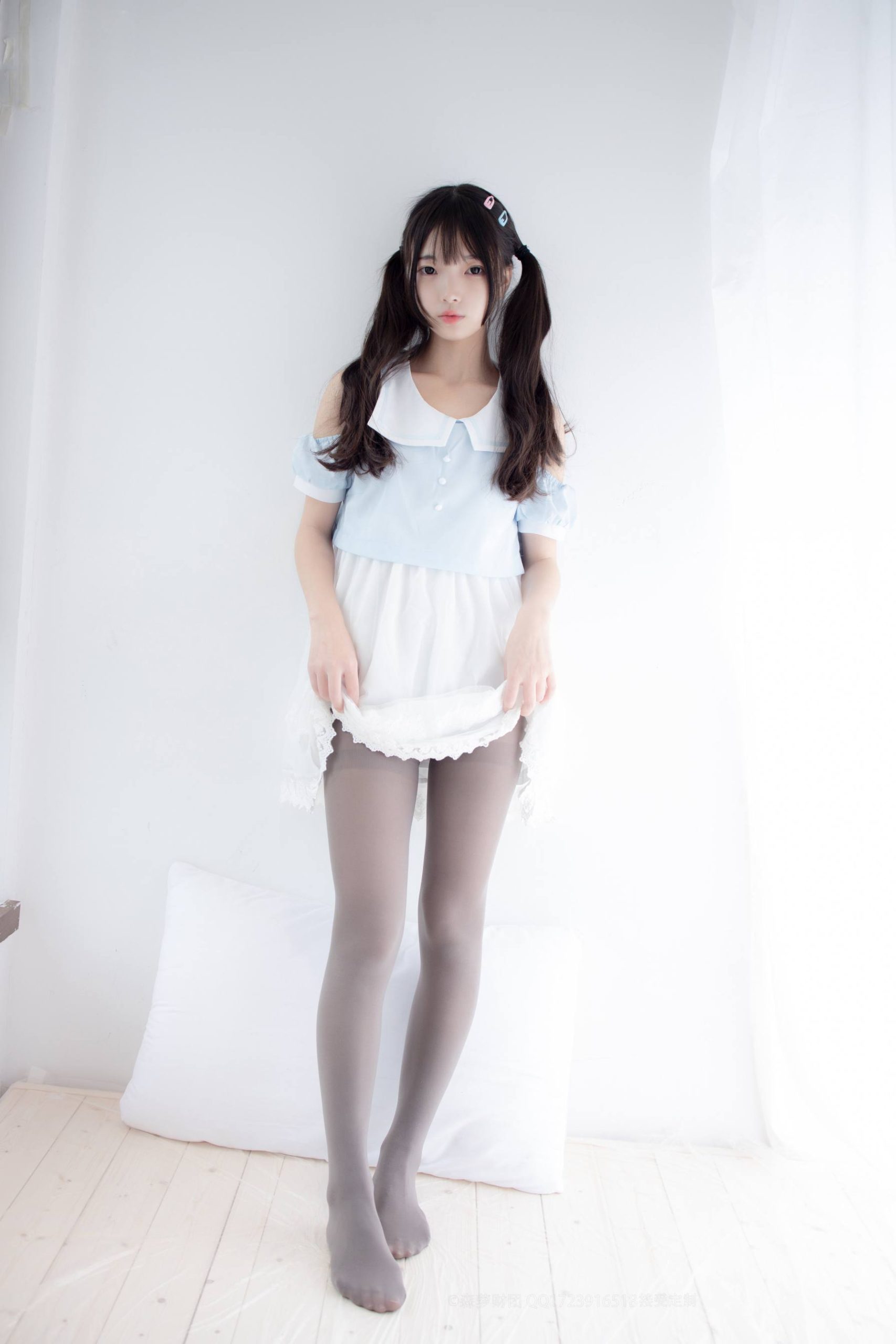 图片[4]-超级甜美的灰丝小姑娘【86P】20005-如玉图库