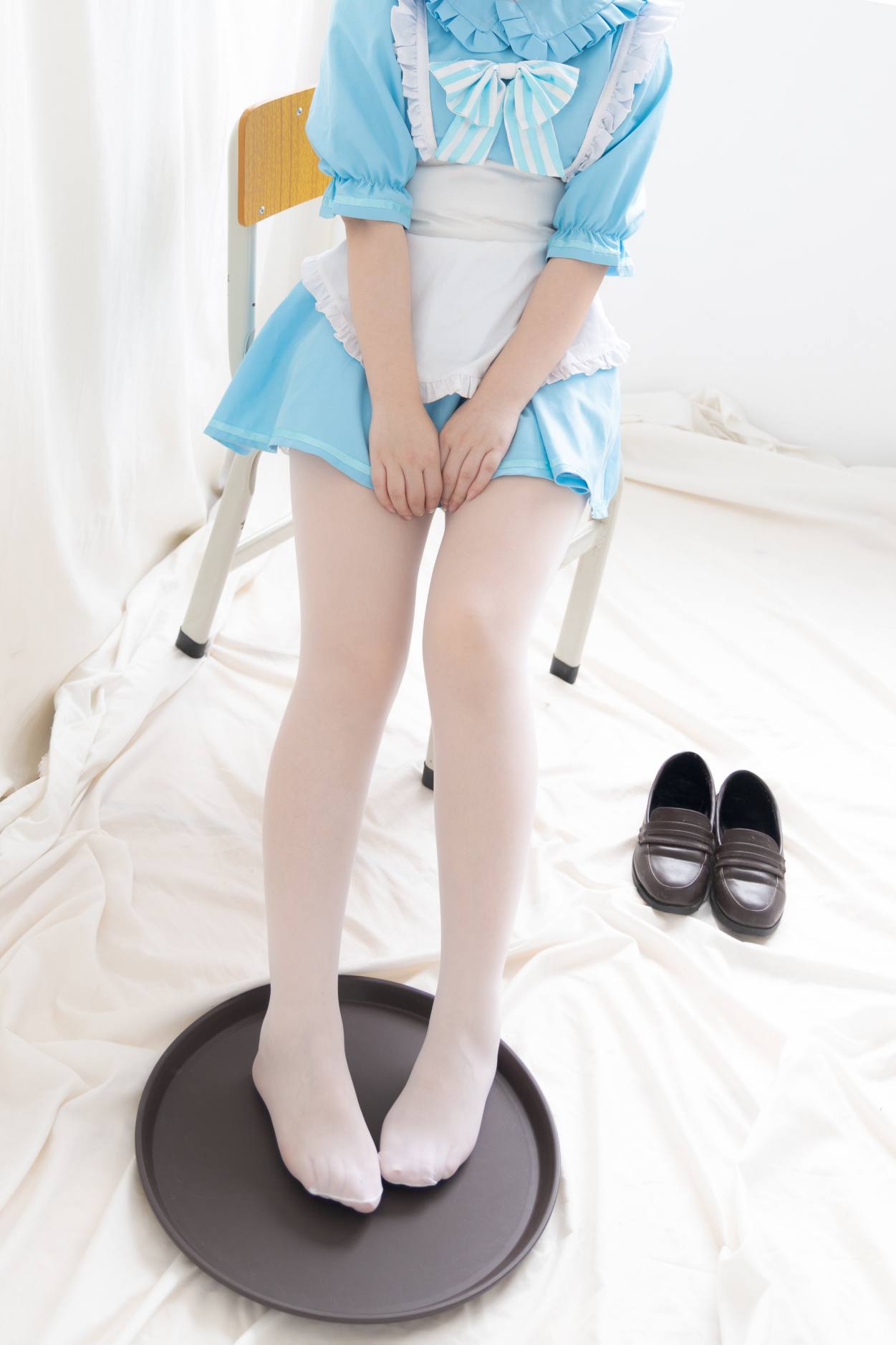 图片[4]-女仆装白丝女孩【43P】20014-如玉图库