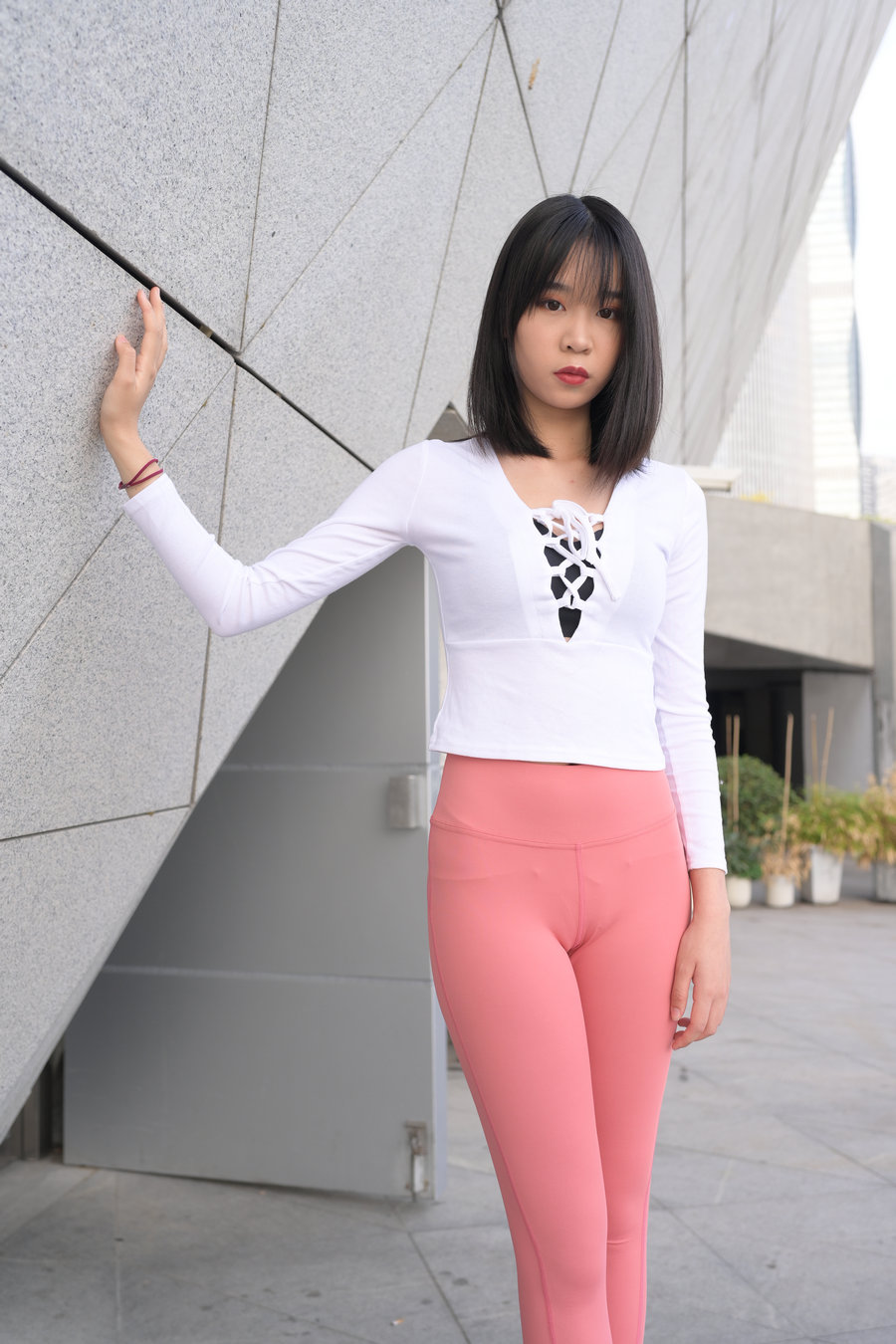 图片[3]-粉色瑜伽裤年轻女孩 J1311 417P17V-14.9GB-如玉图库