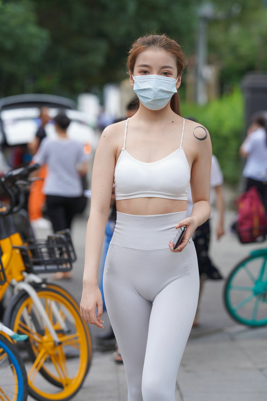 图片[2]-灰色瑜伽裤女孩 J1323 723P4V-17.9GB-如玉图库