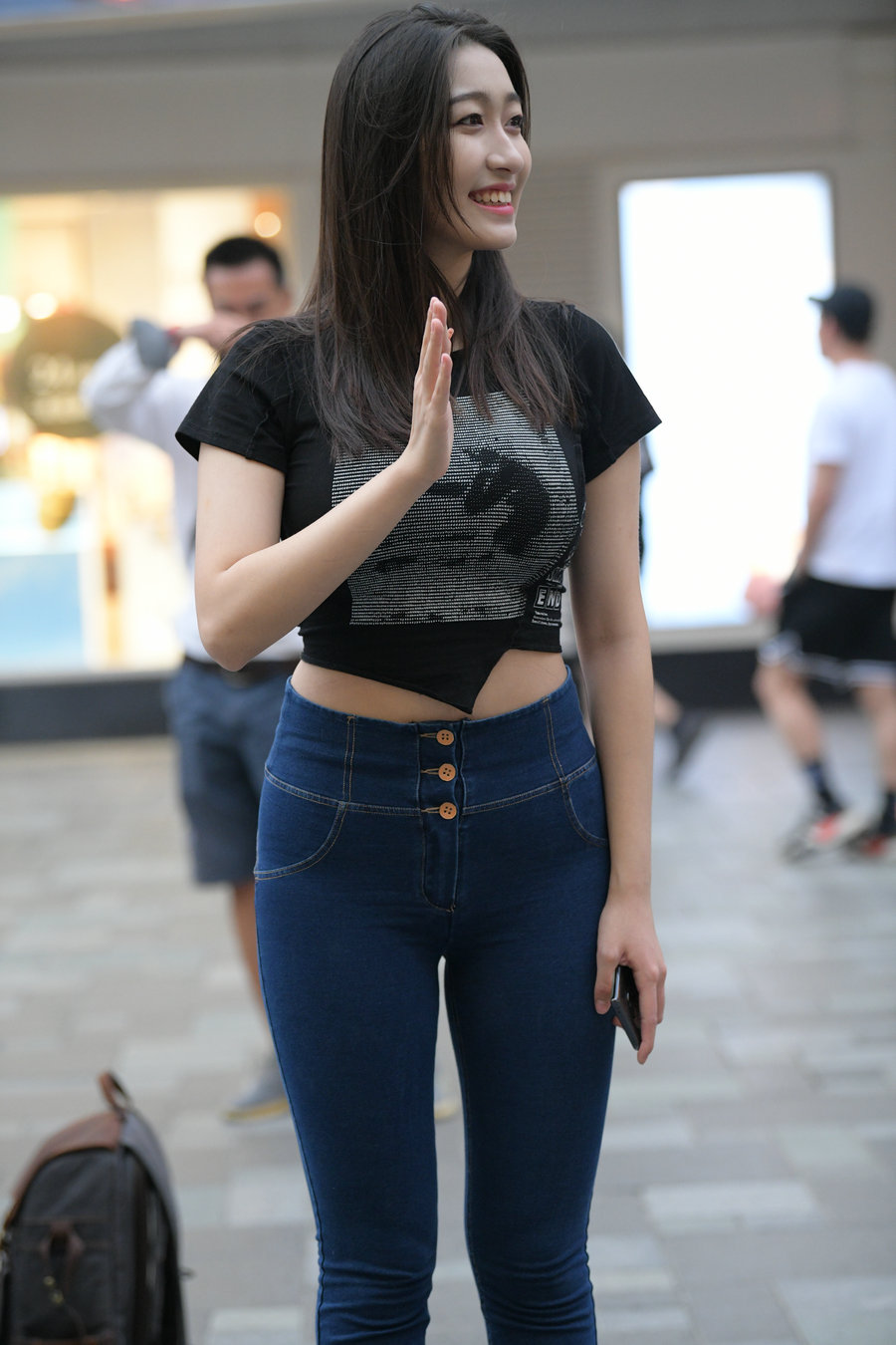 图片[1]-紧身牛仔裤女人J2784 240P-6.66GB-如玉图库