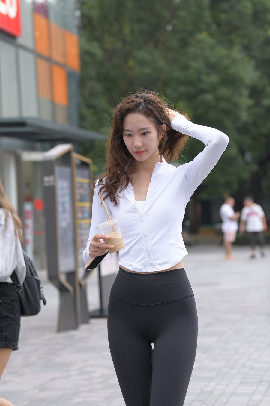 图片[3]-像刘亦菲的黑色瑜伽裤女孩J2237 340P1V-14.8GB-如玉图库