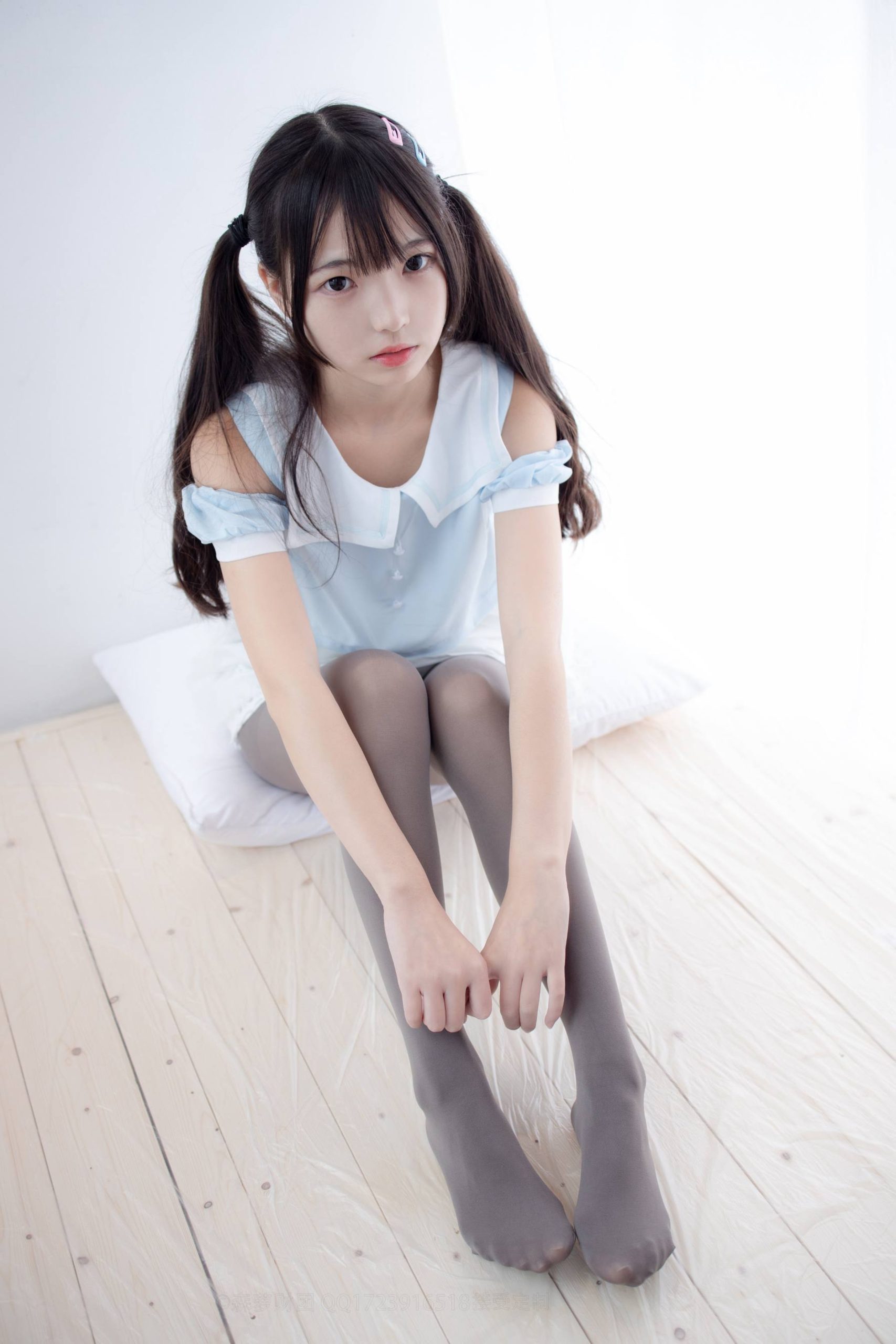 图片[3]-超级甜美的灰丝小姑娘【86P】20005-如玉图库