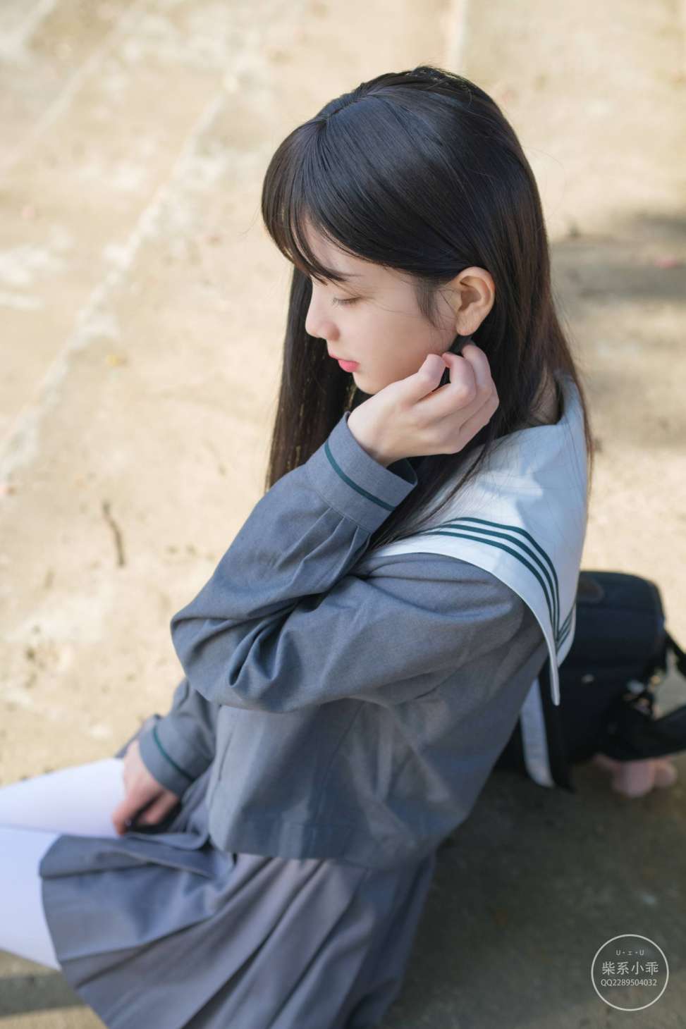 图片[3]-白丝清纯少女真的太可爱了【60P】20001-如玉图库