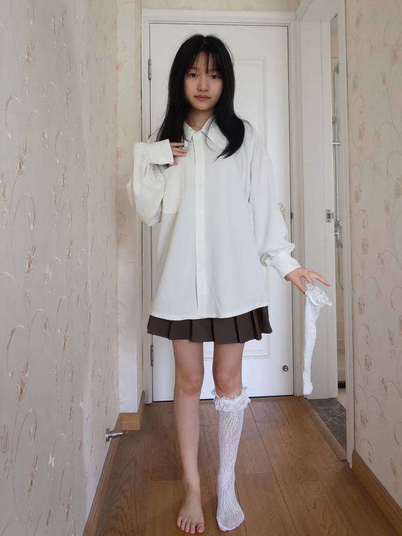 百褶裙可爱又大方的小姑娘【122P】20002-如玉图库