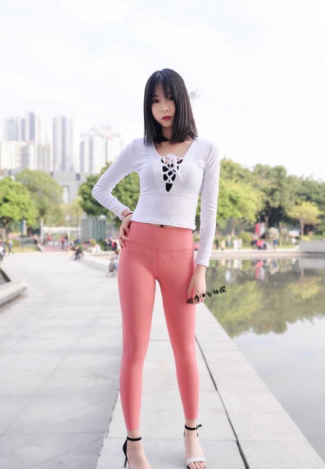 图片[2]-粉色瑜伽裤年轻女孩 J1311 417P17V-14.9GB-如玉图库