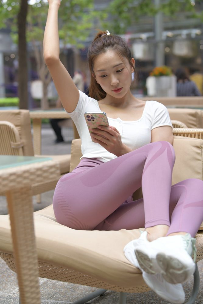 图片[6]-香芋色瑜伽裤高马尾漂亮女孩J2206 545P1V-19.1GB-如玉图库