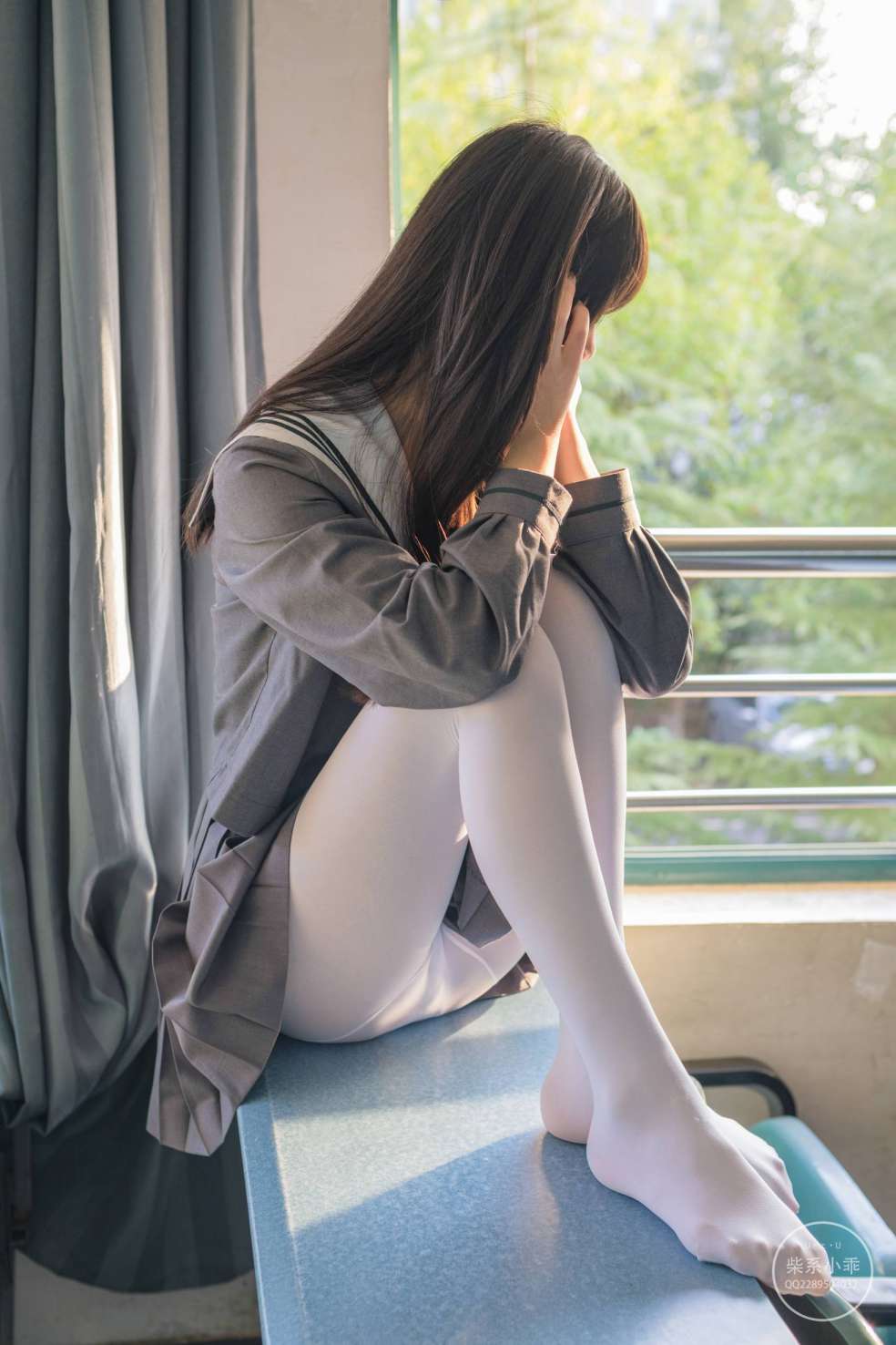 图片[4]-白丝清纯少女真的太可爱了【60P】20001-如玉图库