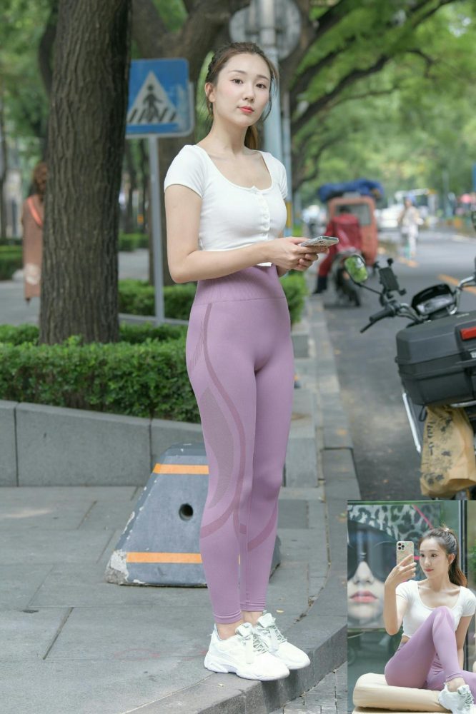 图片[5]-香芋色瑜伽裤高马尾漂亮女孩J2206 545P1V-19.1GB-如玉图库