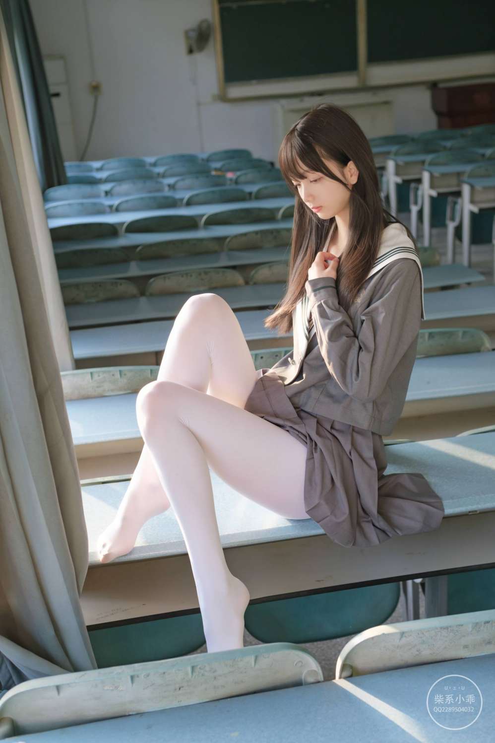 图片[5]-白丝清纯少女真的太可爱了【60P】20001-如玉图库