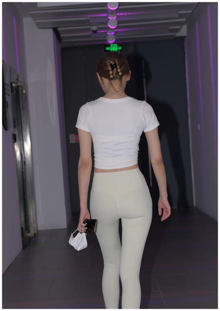 图片[2]-白色瑜伽裤女孩J2213 190P2V-14.6GB-如玉图库