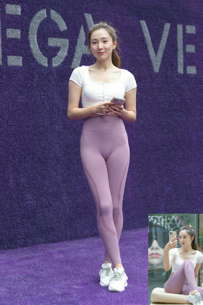 图片[4]-香芋色瑜伽裤高马尾漂亮女孩J2206 545P1V-19.1GB-如玉图库