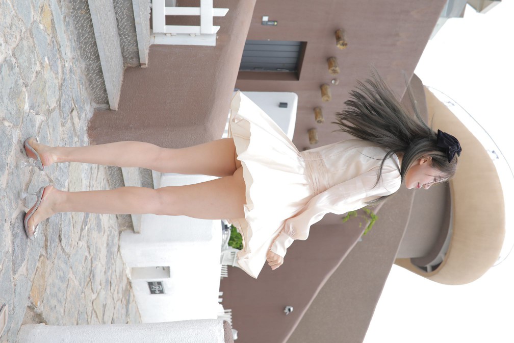 图片[6]-戴黑色蝴蝶结的长发女孩【369P】00027-如玉图库