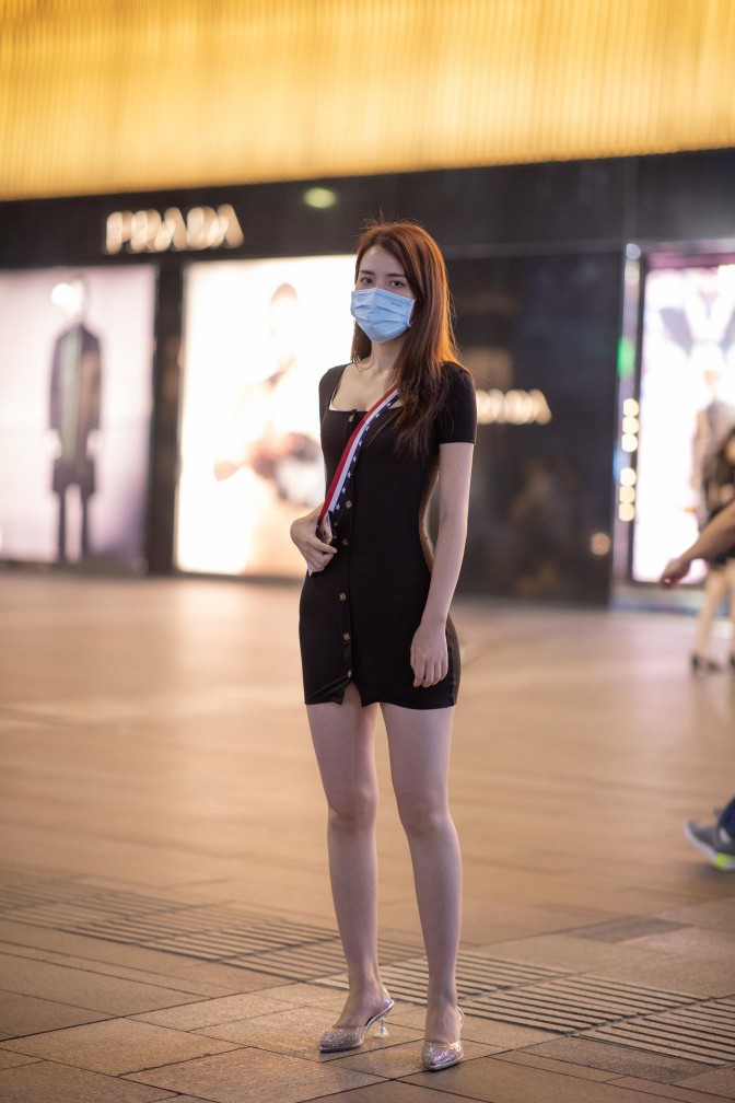 图片[4]-逛商场的黑色包臀裙美丽女孩【385P】00050-如玉图库