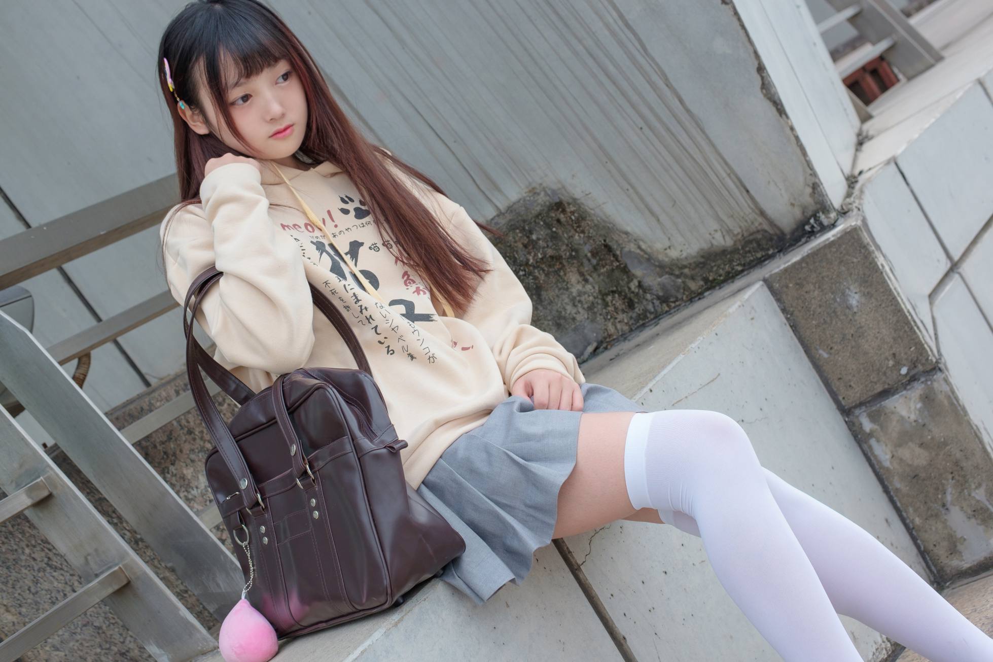 图片[3]-甜美的白丝女孩【131P】20007-如玉图库