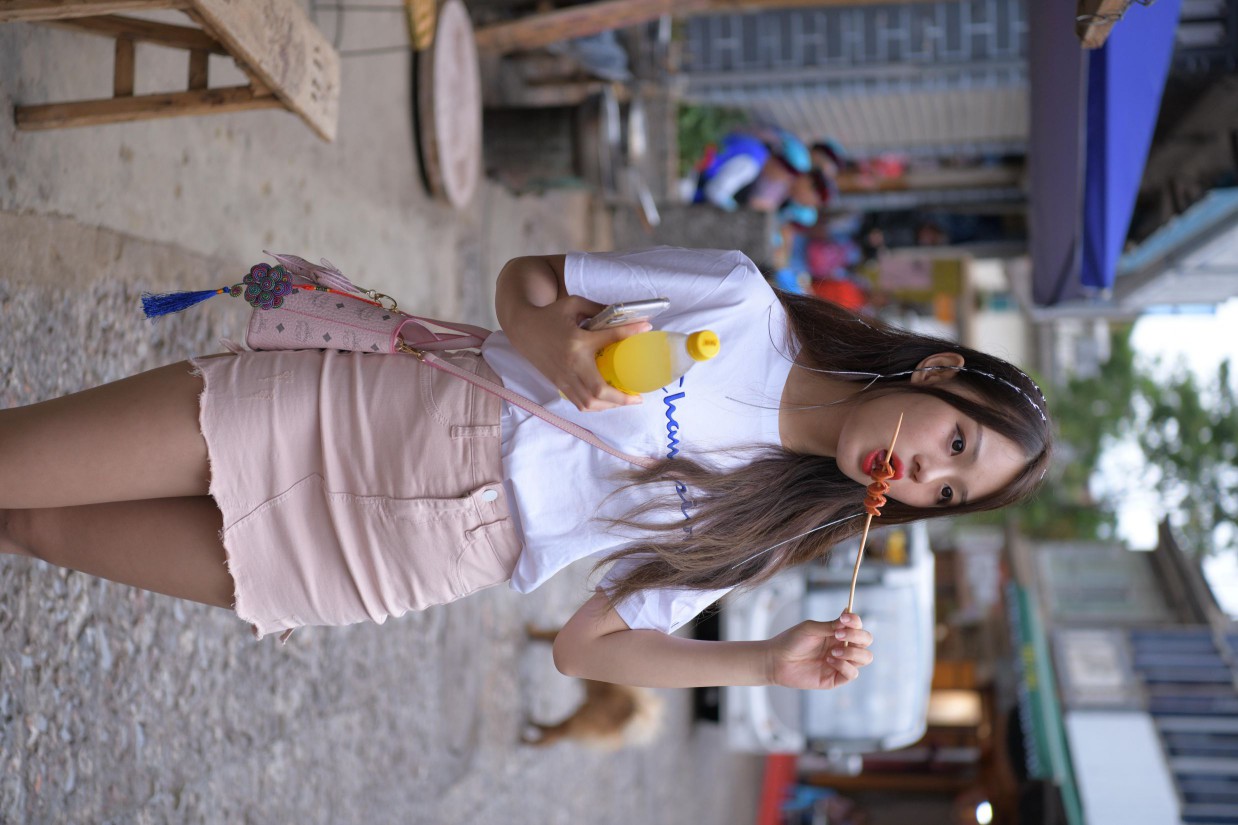 图片[7]-非常清纯甜美的短裙姑娘在逛街【458P】00052-如玉图库