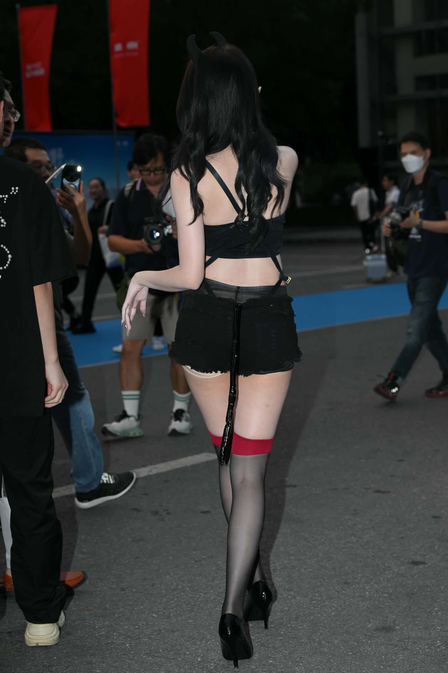 图片[1]-K0006  魅惑黑色短裤【72P】1.45GB-如玉图库