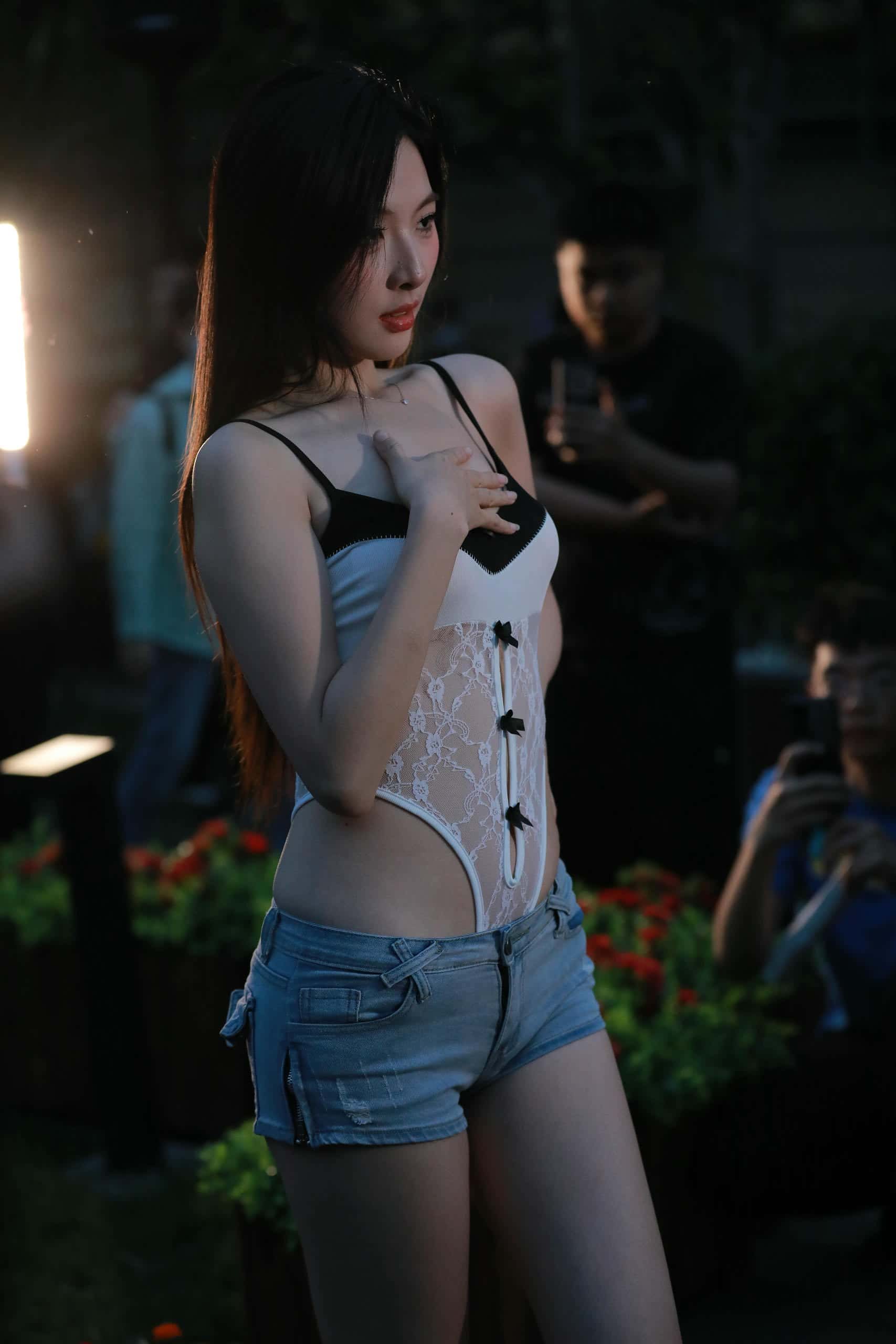 图片[1]-K0011  甜美牛仔短裤【125P】1.12GB-如玉图库