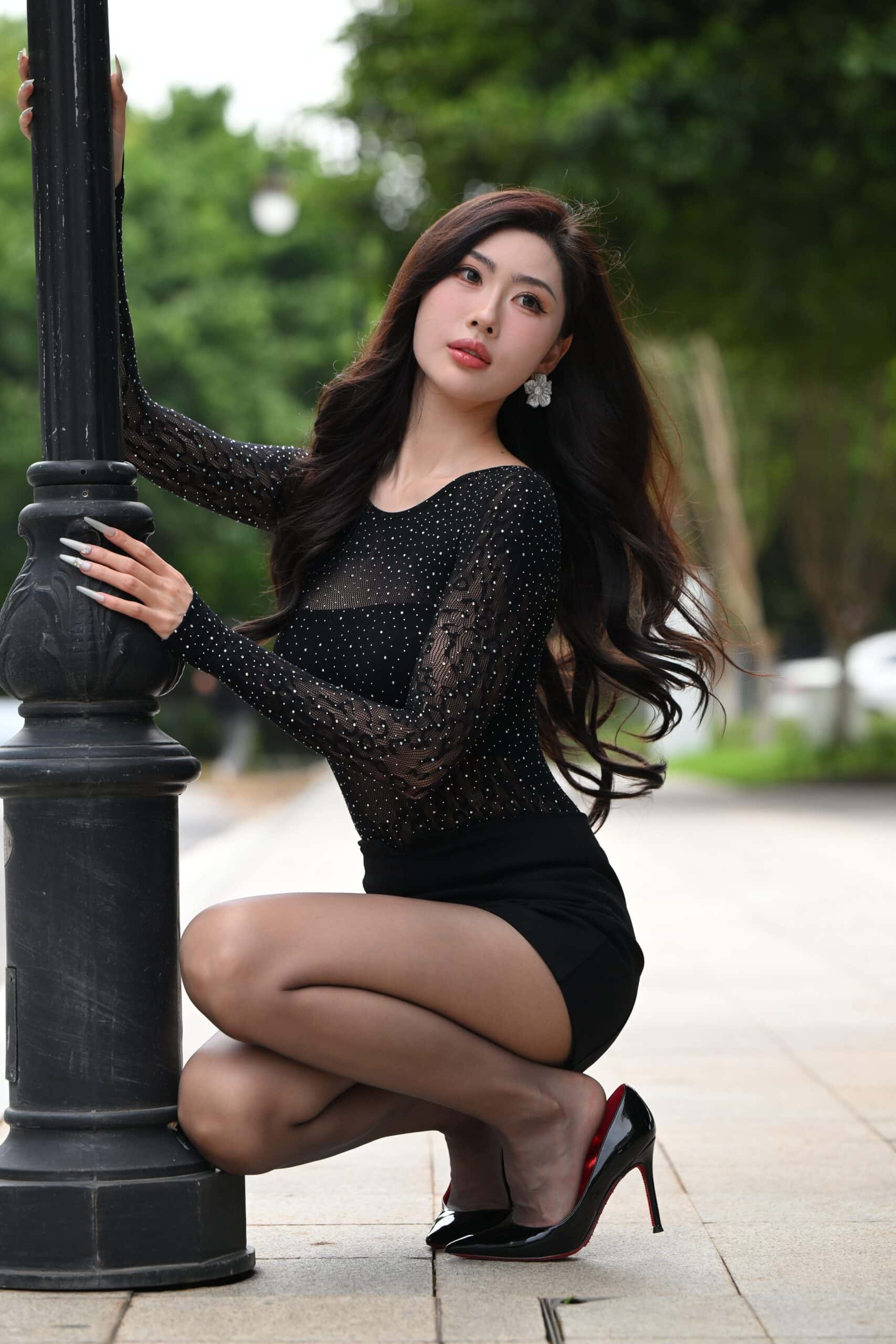 图片[2]-P0028 黑色系女神 【118P】-如玉图库