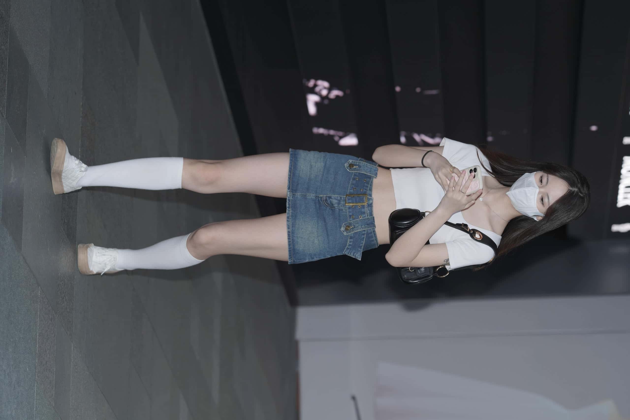 图片[1]-P0037  性感超短牛仔裙美眉 【60P】-如玉图库