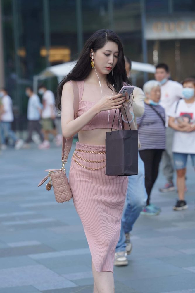 P0047  时尚甜美粉色套装裙 【172P】-如玉图库