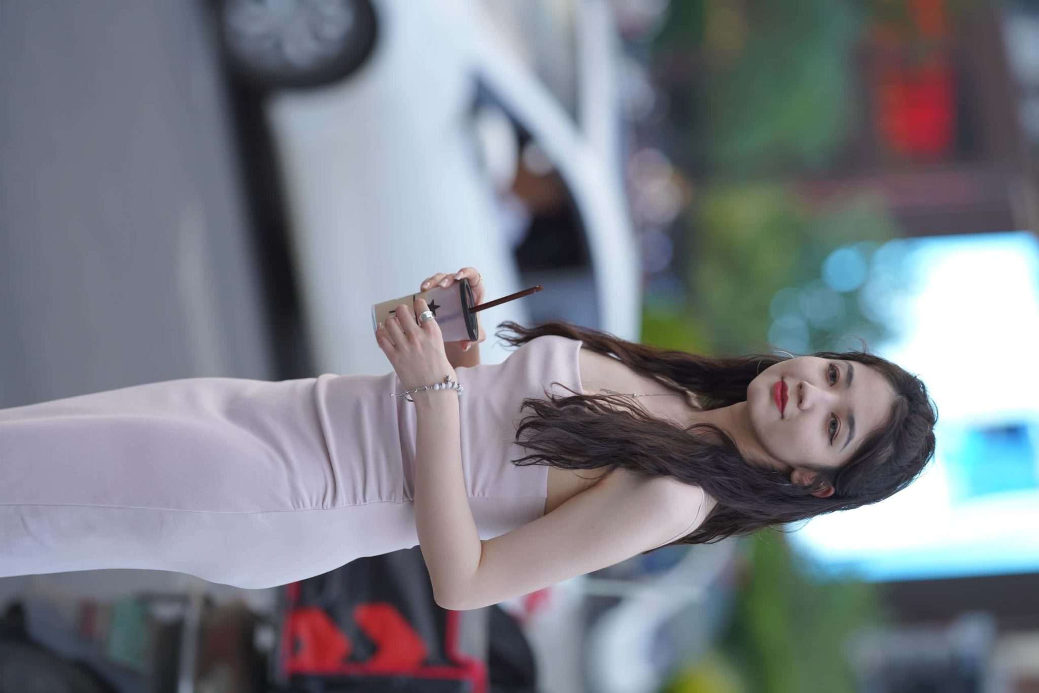 图片[4]-P0053  粉色长裙 【407P】-如玉图库