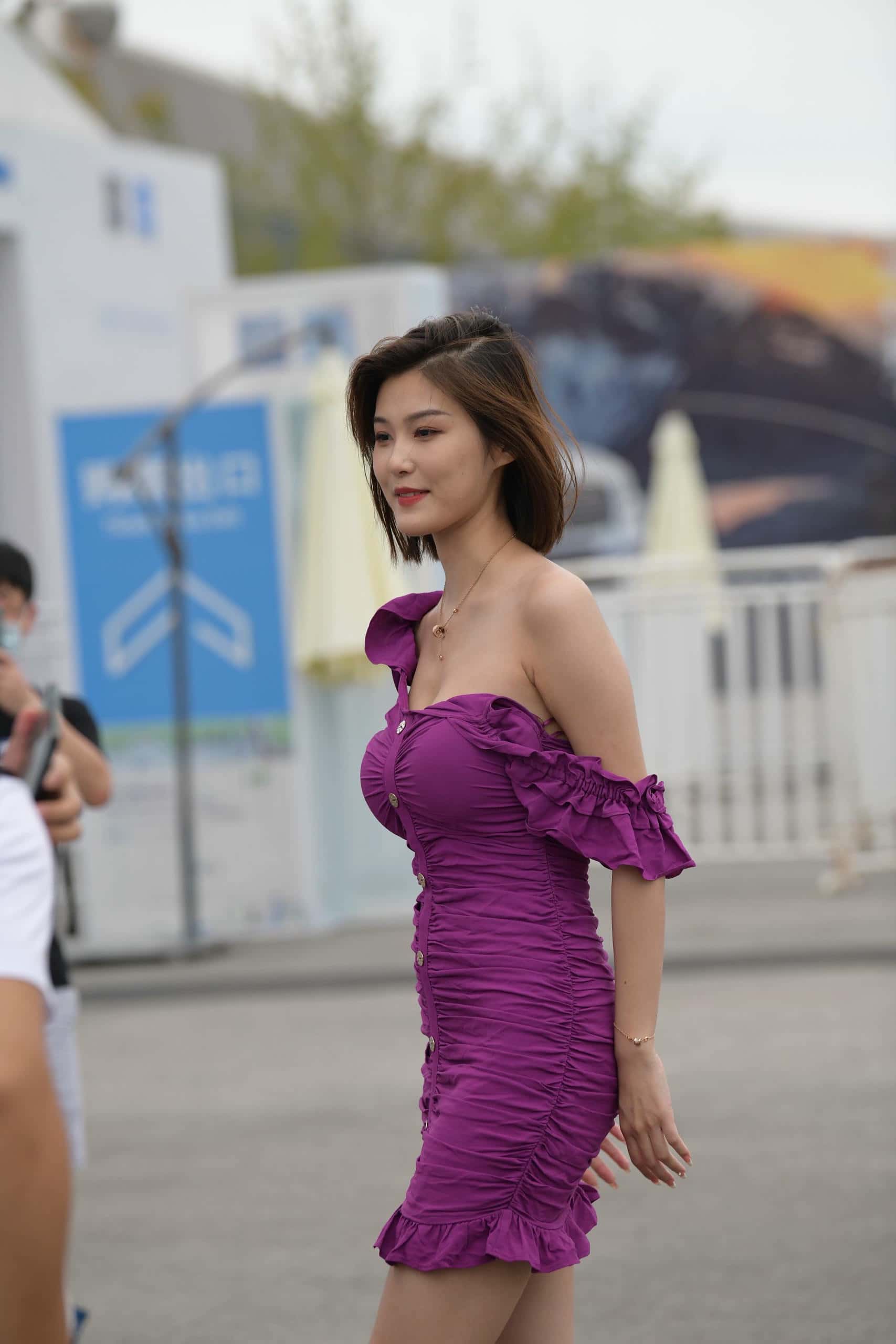 图片[1]-P0076  紫色甜美女孩 【112P1V】-如玉图库