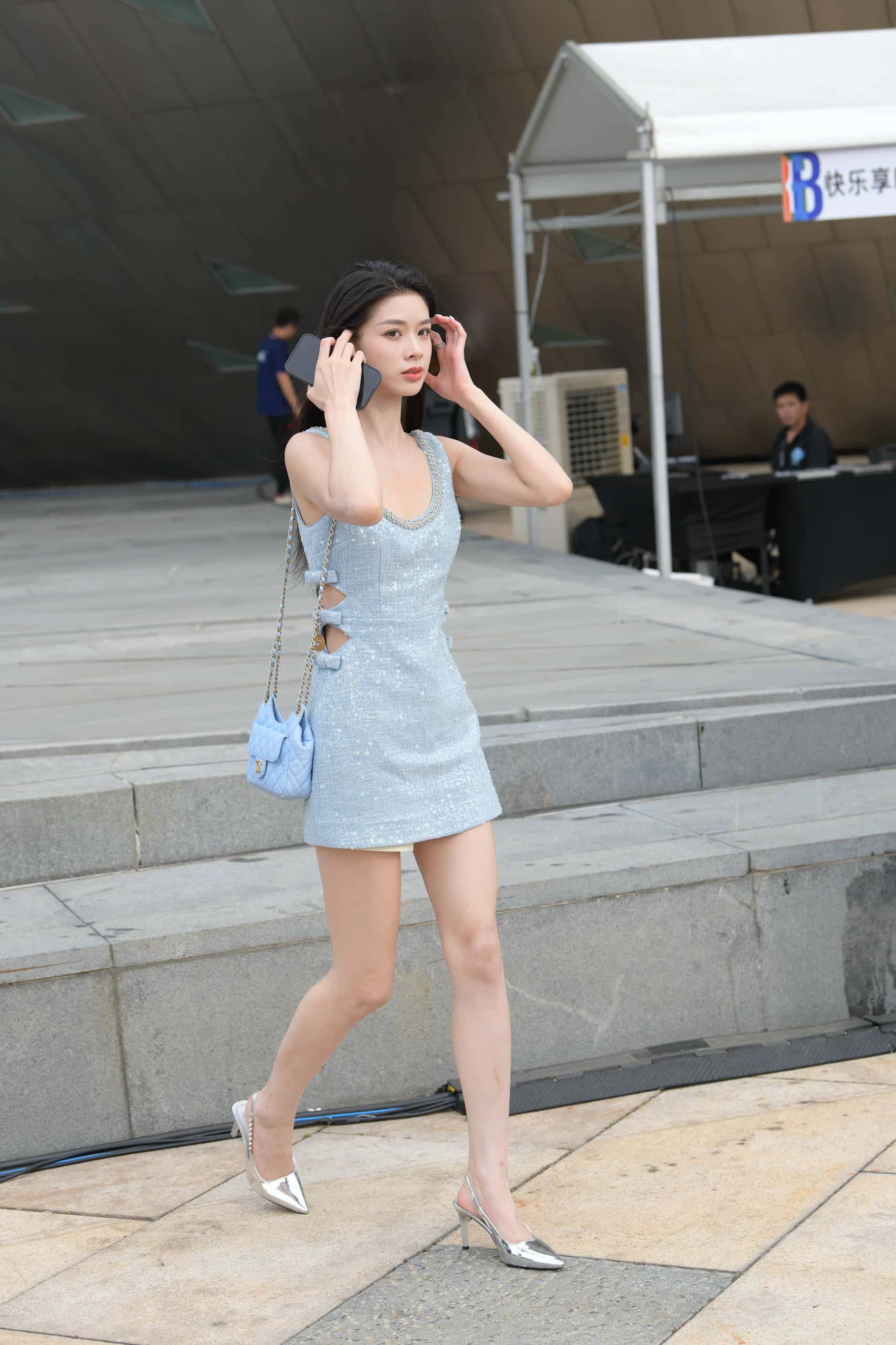 图片[3]-P4162 蓝色连衣裙温柔如水 【219P】-如玉图库