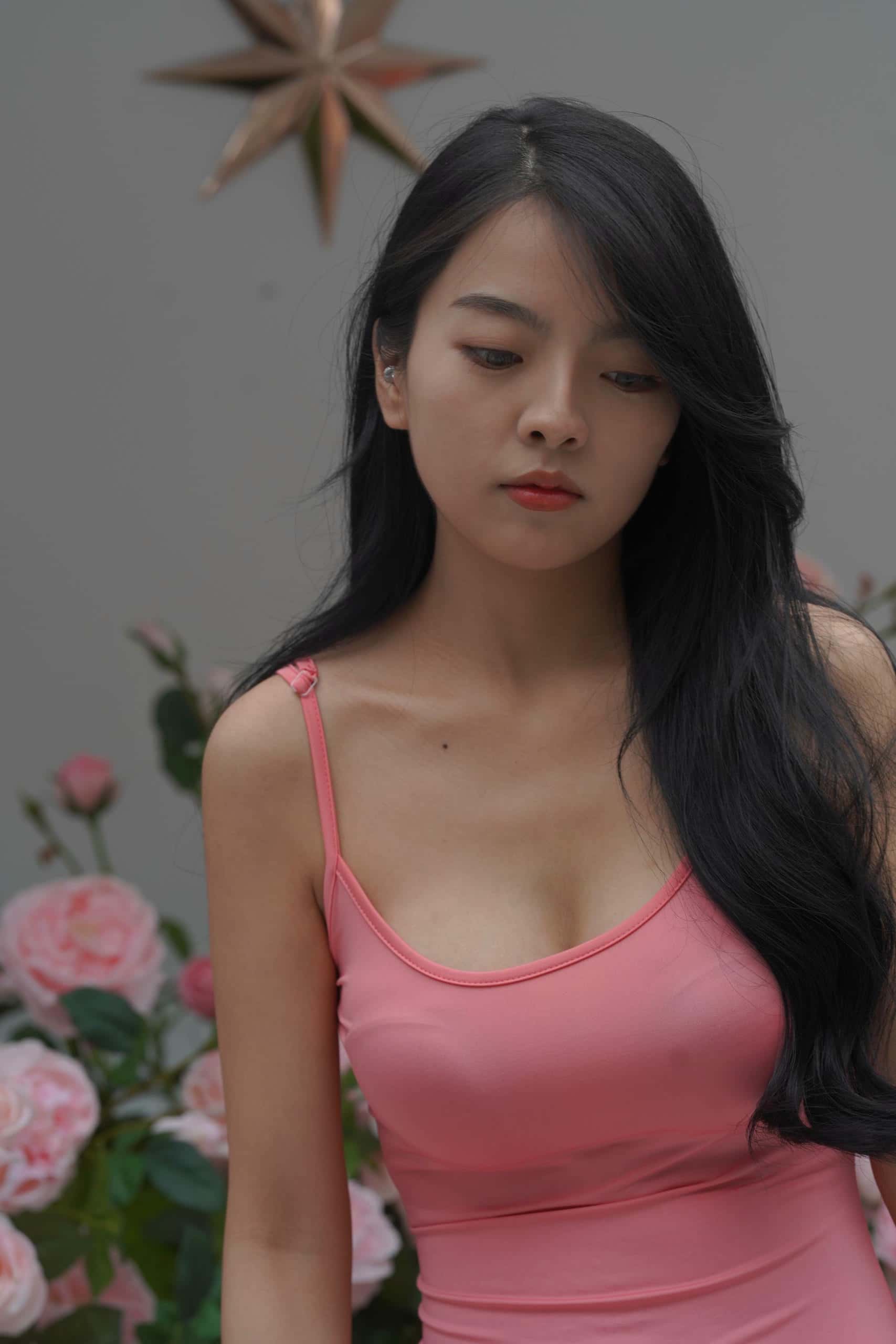 图片[3]-P4169 柔美粉色长裙 【152P】-如玉图库