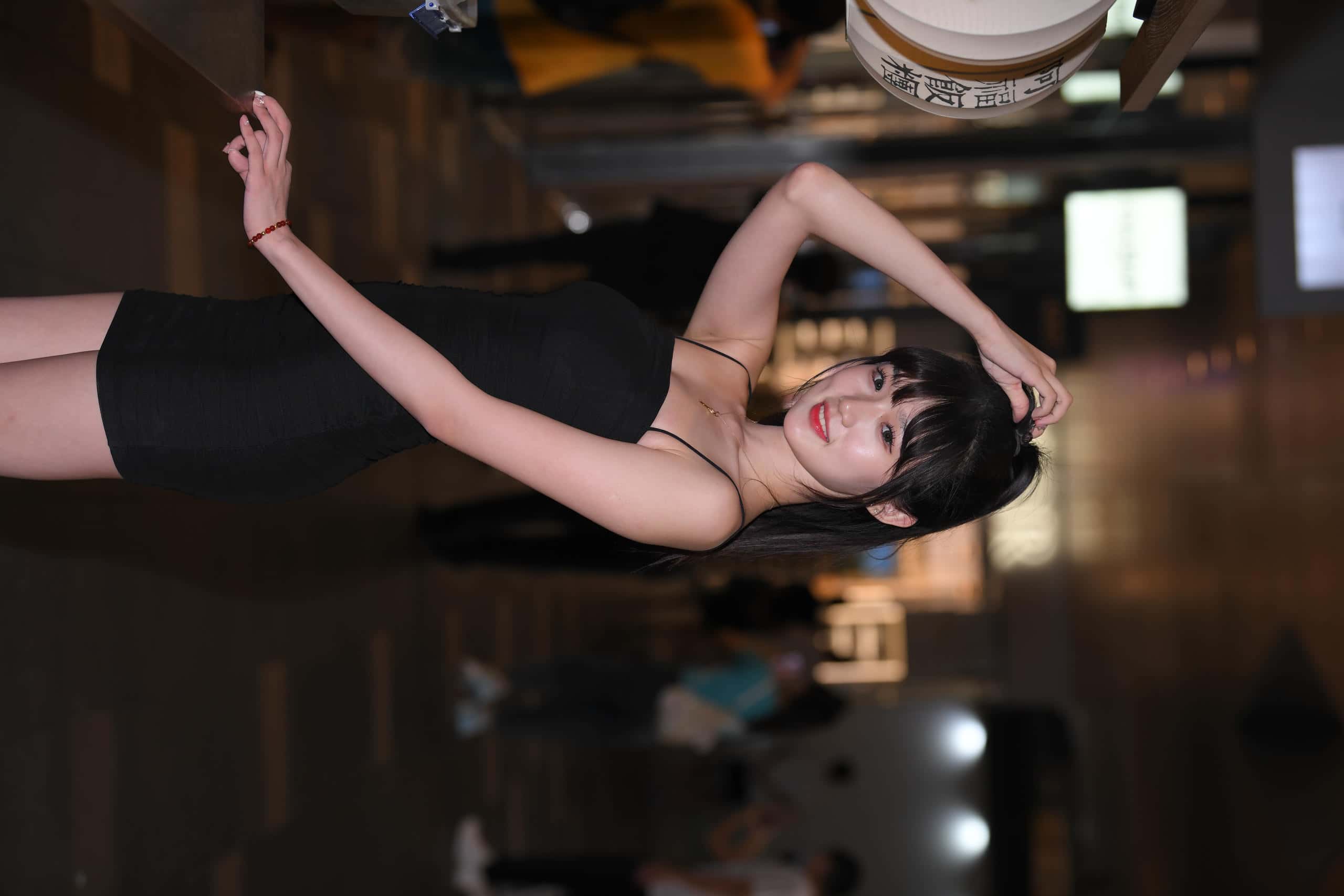 图片[1]-P4185 清纯吊带黑裙 【96P】-如玉图库