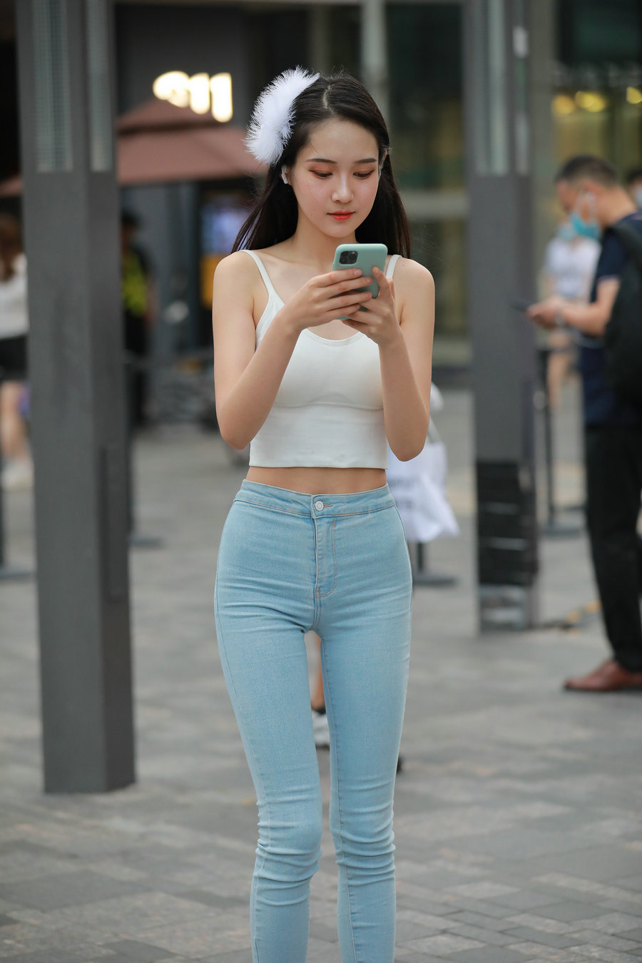 图片[3]-非常漂亮的牛仔裤女孩 J2144 98P1V-1.92GB-如玉图库